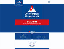Tablet Screenshot of decoferm-ouvertures.com